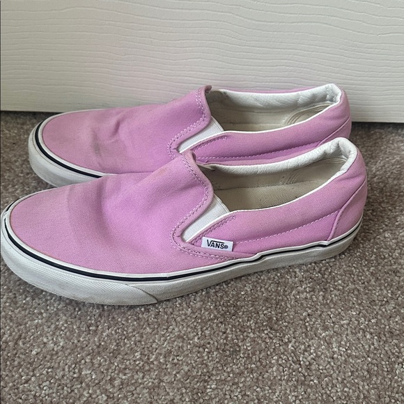 Vans Shoes - Pink Womens Slip On Vans- Size 8.5